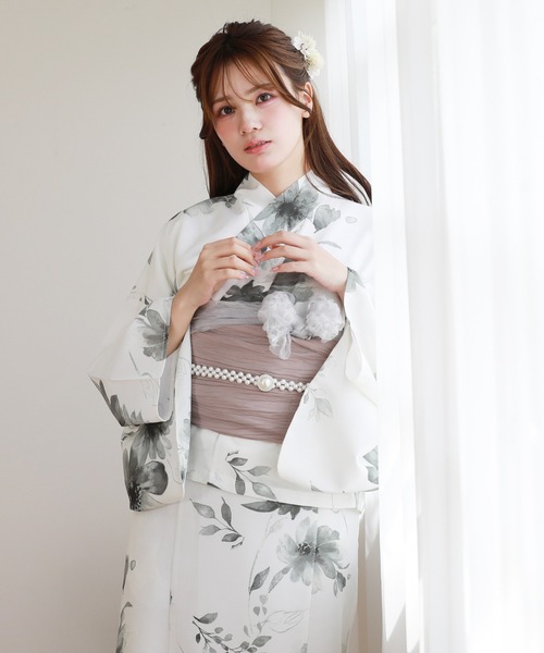【きものなでしこ】浴衣　167cm 和なでしこ 浴衣 簡単に着られるセパレート浴衣 選べるときめき恋浴衣
