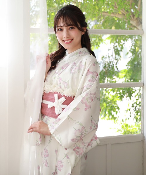 【きものなでしこ】浴衣　167cm 和なでしこ 浴衣 簡単に着られるセパレート浴衣 選べるときめき恋浴衣