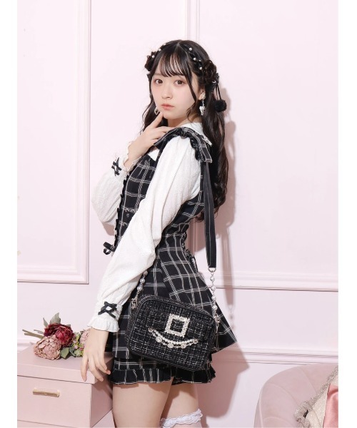 NOEMIE（ノエミー） ショルダーバッグ バッグ お嬢さんツイードリボン