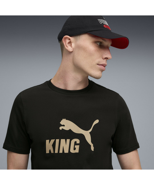 PUMA（プーマ） tシャツ メンズ サッカー キング ロゴ 半袖 Tシャツ