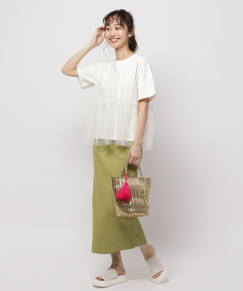 「niko and...」 半袖カットソー MEDIUM グレー レディース