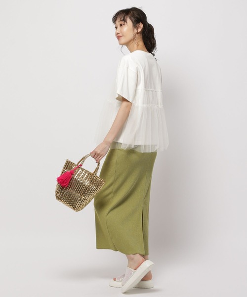 「niko and...」 半袖カットソー MEDIUM グレー レディース