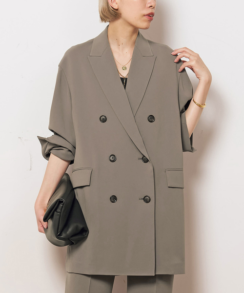 mame　完売⭐︎ap studio ダブルブレストジャケット 38 mame様専用 完売⭐︎ap studio ダブルブレストジャケット 38
