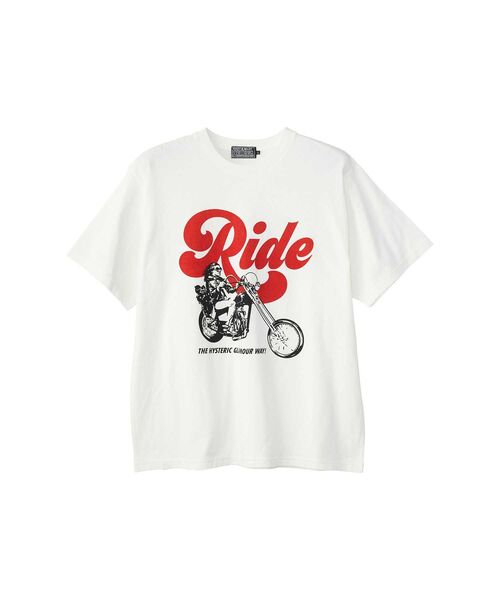 HYSTERIC GLAMOUR tシャツ RIDE A MOTORCYCLE Tシャツ メンズ