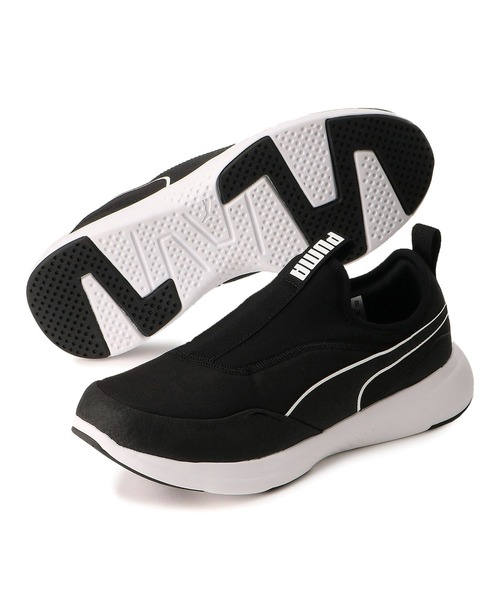 「PUMA」 スリッポン 28cm ブラック メンズ