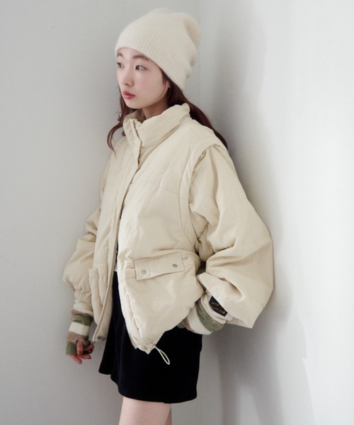 Kastane（カスタネ） ダウンコート ダウンジャケット 「袖取り外し可