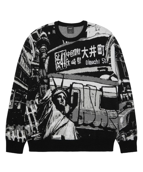 HUF（ハフ） セーター ニット WORLDWIDE COMMUTER SWEATER メンズ 