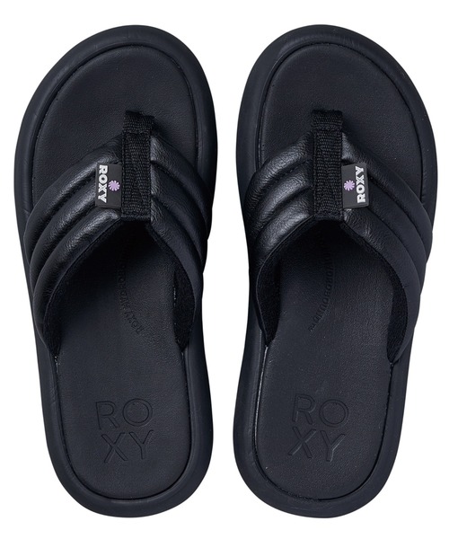 「ROXY」 ビーチサンダル MEDIUM ブラック レディース_画像5