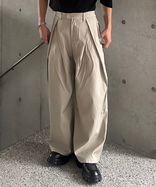 Otte パンツ フロントタックカーブシルエットパンツ メンズ レディース