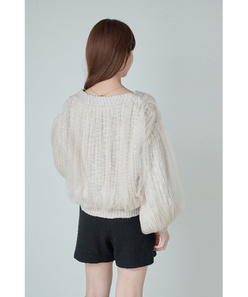 SNIDEL（スナイデル） ニットカーディガン FREE アイボリー レディース