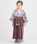 着物 「ジュニア対応」おめかし袴セット キッズ...の詳細画像1