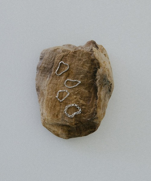 アレルギー対応 指輪 リング 「Nothing And Others/ナッシングアンドアザーズ」Expressive Chain Ring Set レディース メンズ | Nothing And Others