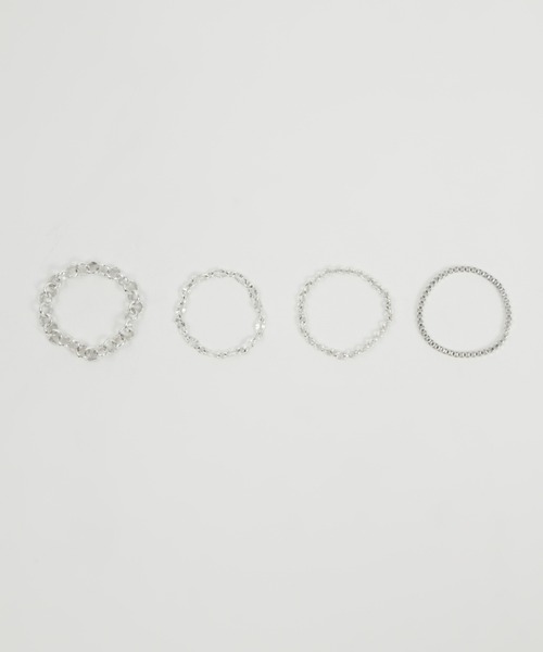 アレルギー対応 指輪 リング 「Nothing And Others/ナッシングアンドアザーズ」Expressive Chain Ring Set レディース メンズ | Nothing And Others | 04