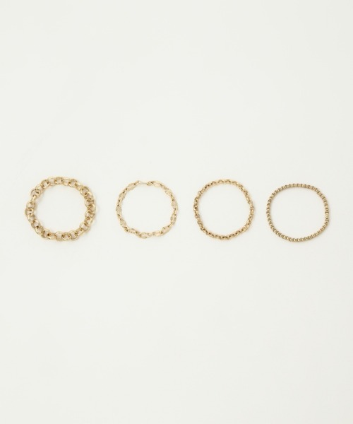 アレルギー対応 指輪 リング 「Nothing And Others/ナッシングアンドアザーズ」Expressive Chain Ring Set レディース メンズ | Nothing And Others | 05