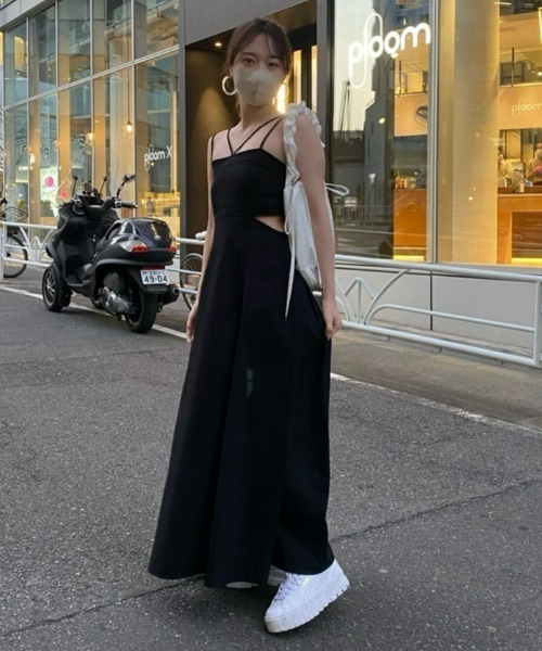 「Chico」 キャミソールワンピース FREE ブラック レディース_画像5