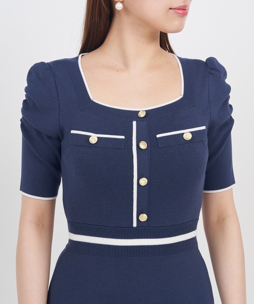 「ROYAL PARTY」 半袖ワンピース FREE ベージュ レディース_画像2