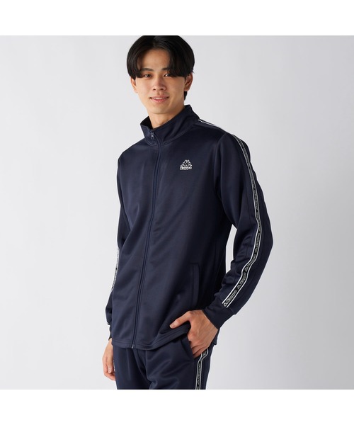 ☘️新品 カッパ Kappa トラックジャケット ジャージ スポーツウェア 黒L Kappa（カッパ） ジャージ ブランド ワンポイント ロゴ 彩度テープ