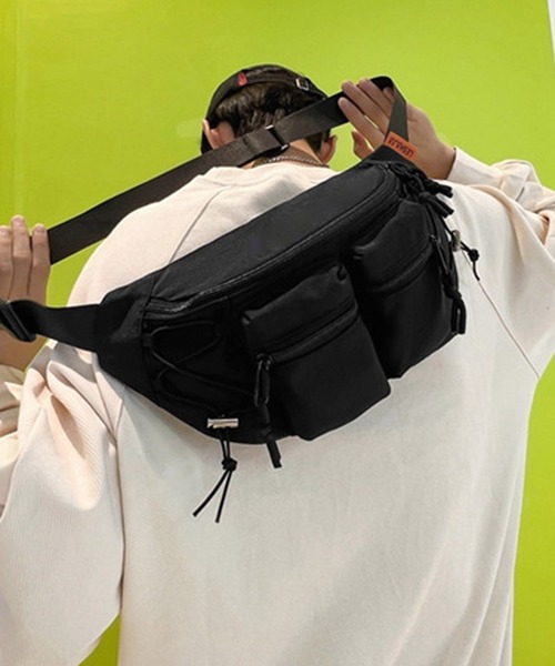 PORTER ウエストバッグ 黒 ボディバッグ ネオンコード Port（ポート） ウエストポーチ ウエストバッグ 「 」 アウトポケット