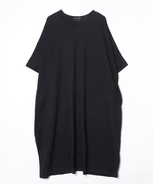 mizuiroind（ミズイロインド） 半袖ワンピース - ブラック レディース
