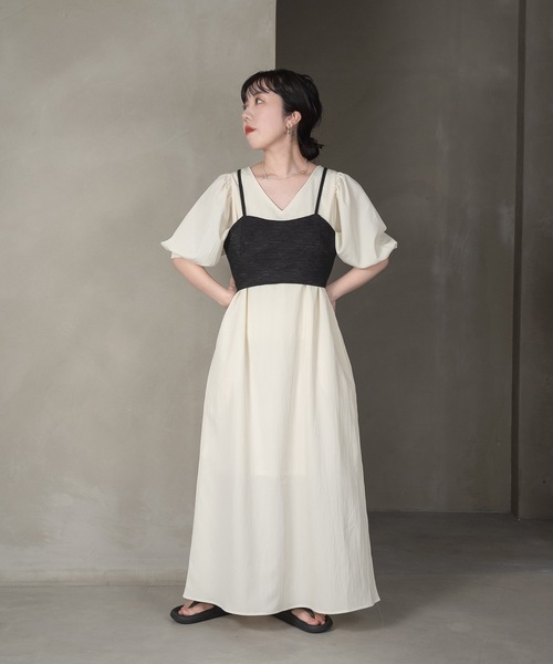 lawgy（ラウジー） 半袖ワンピース FREE グレイッシュベージュ