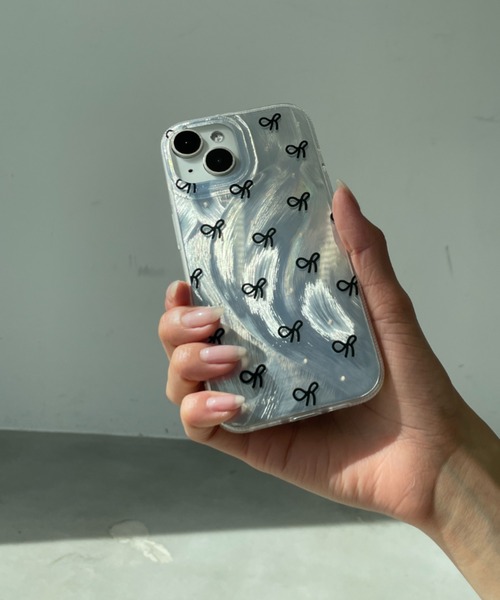 オーロラの狐彫刻 iPhoneケース クリアiphoneケース オーロラフィルム オーロラシート レインボー
