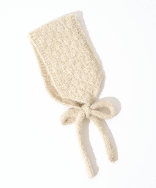 flower 耳当て イヤーマフ ニットイヤーマフラー レディース