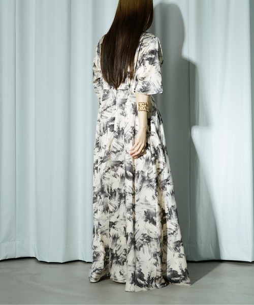 「Ezick」 半袖ワンピース FREE シルバーグレー レディース_画像6