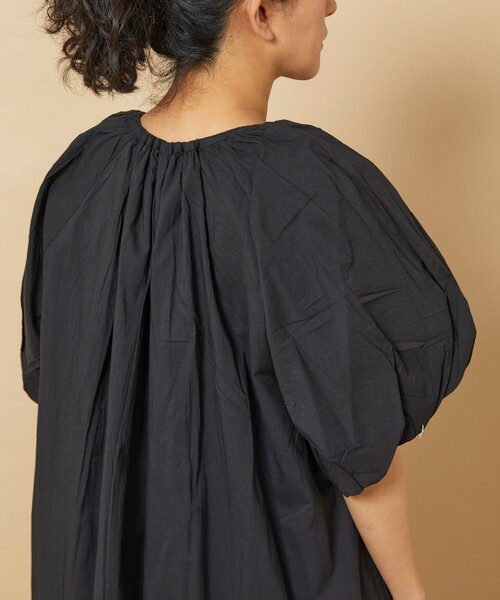 「Freada」 半袖ワンピース ONE SIZE ブラック レディース_画像9