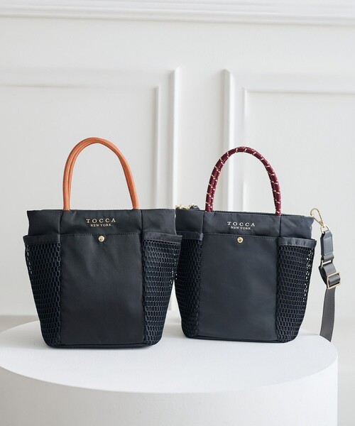 ※タイムセール限定値下げ※TOCCA かごバッグ　ショルダーバッグ　未使用品 TOCCA（トッカ） ショルダーバッグ バッグ PESCA BAG ナイロンバッグ