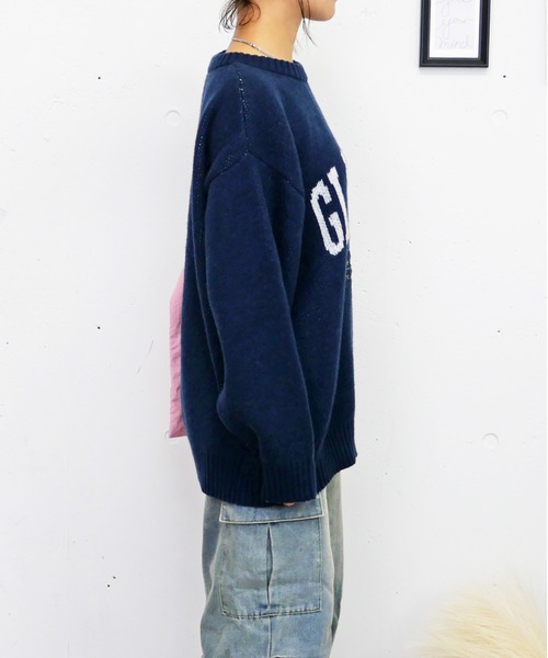 ニット セーター FUN ニット セーター ロゴシシュウニット レディース : ZOZOTOWN Yahoo