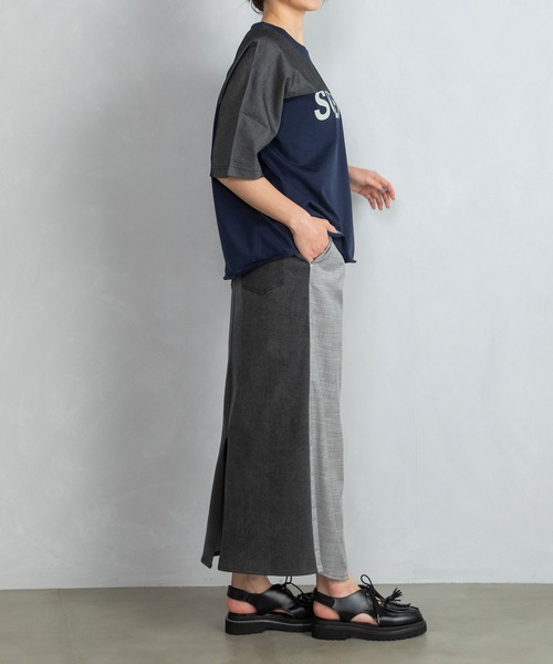 「MARECHAL TERRE」 半袖カットソー MEDIUM カーキ レディース_画像4