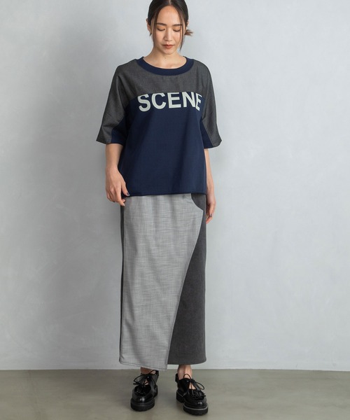 「MARECHAL TERRE」 半袖カットソー MEDIUM カーキ レディース_画像5