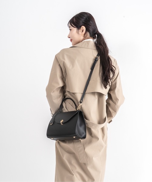 【美品】 ジャンニノターロ フラップ 2way ハンドバッグ レザー ショルダー GIANNI NOTARO（ジャンニノターロ） ショルダーバッグ バッグ