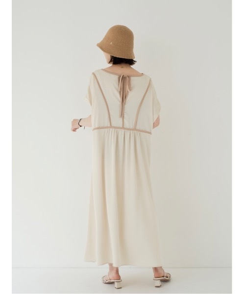 「JUMELLE」 半袖ワンピース SMALL サーモンピンク レディース_画像4