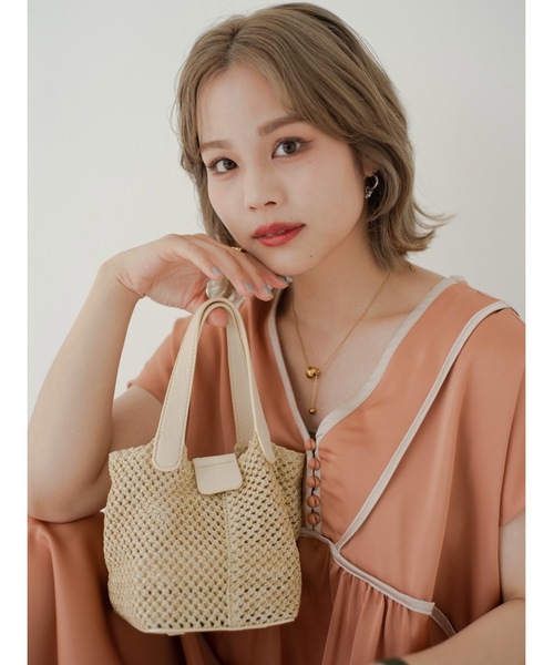 「JUMELLE」 半袖ワンピース SMALL サーモンピンク レディース_画像7