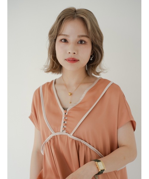 「JUMELLE」 半袖ワンピース SMALL サーモンピンク レディース_画像8