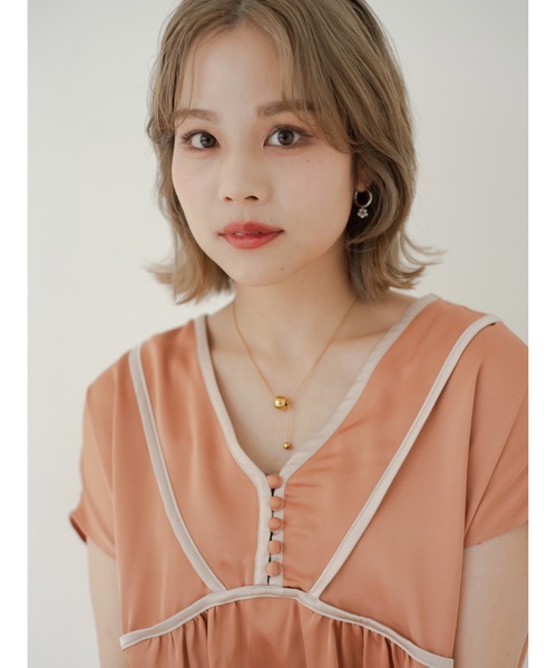 「JUMELLE」 半袖ワンピース SMALL サーモンピンク レディース_画像9