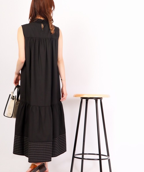 「Anna Nicola」 ノースリーブワンピース 38 ロイヤルブルー レディース_画像4