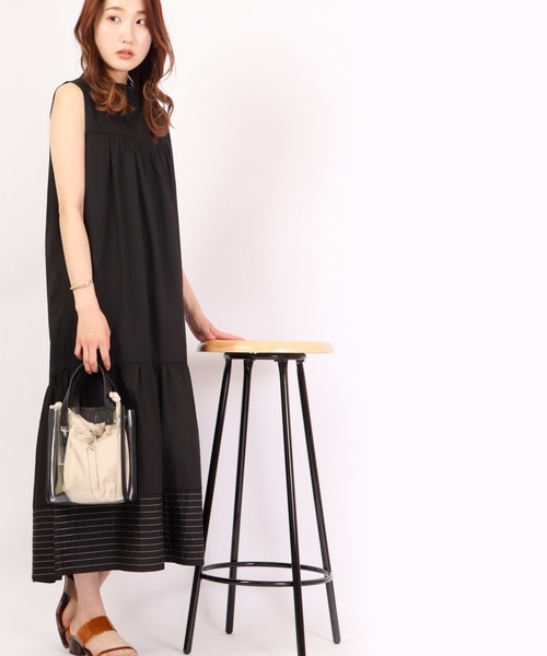 「Anna Nicola」 ノースリーブワンピース 38 ロイヤルブルー レディース_画像5