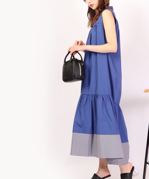 「Anna Nicola」 ノースリーブワンピース 38 ロイヤルブルー レディース_画像7