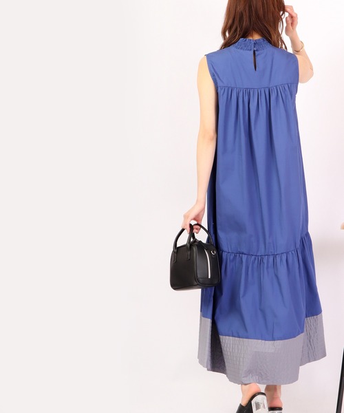 「Anna Nicola」 ノースリーブワンピース 38 ロイヤルブルー レディース_画像8