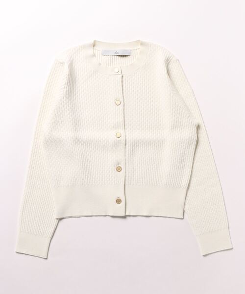 「TIARA」 ニットカーディガン FREE オフホワイト レディース_画像2