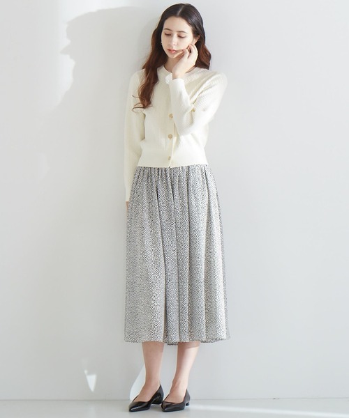 「TIARA」 ニットカーディガン FREE オフホワイト レディース_画像3