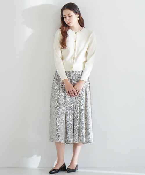 「TIARA」 ニットカーディガン FREE オフホワイト レディース_画像5