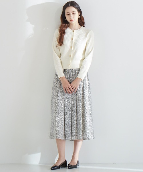 「TIARA」 ニットカーディガン FREE オフホワイト レディース_画像6