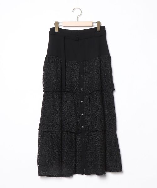 LOKITHO（ロキト） レースフリルスカート 1 ブラック レディース