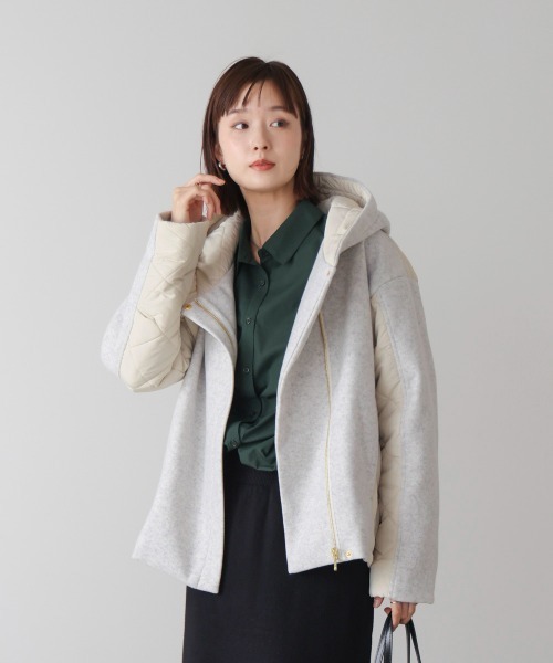 Bou Jeloud（ブージュルード） コート アウター メルトン中綿切替