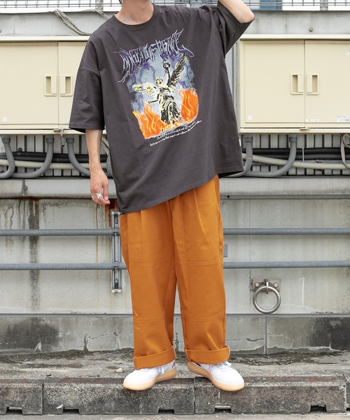 「Perushu」 半袖Tシャツ MEDIUM ホワイト メンズ_画像2