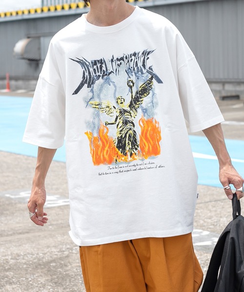 「Perushu」 半袖Tシャツ MEDIUM ホワイト メンズ_画像8