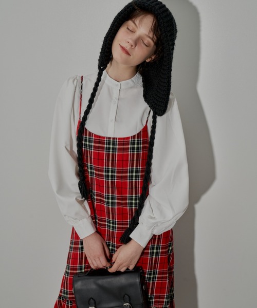 「MERLOT」 キャミソールワンピース FREE レッド レディース_画像2